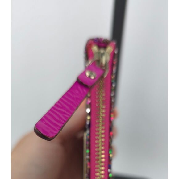 Kate Spade New York Pink Glitterball Sparkle Coin Purse - Picture 7 of 12